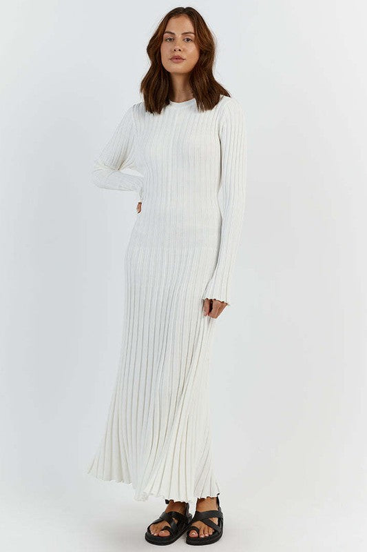 WOMAN'S KNITWEAR LONG MAXI DRESS