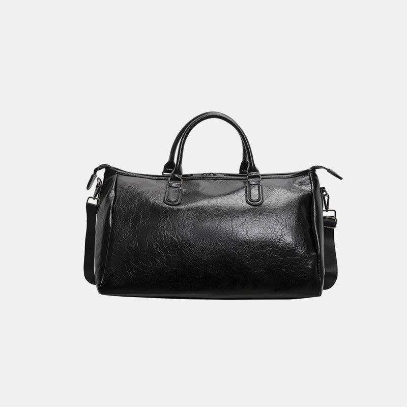 Faux Leather Oversize Travel Bag