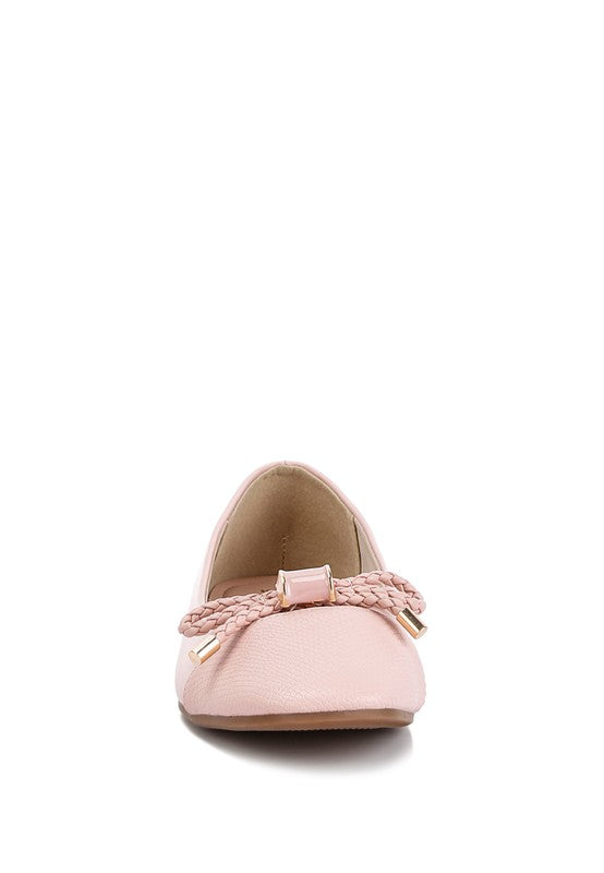 MOI Metallic Embellished Flat Ballerinas