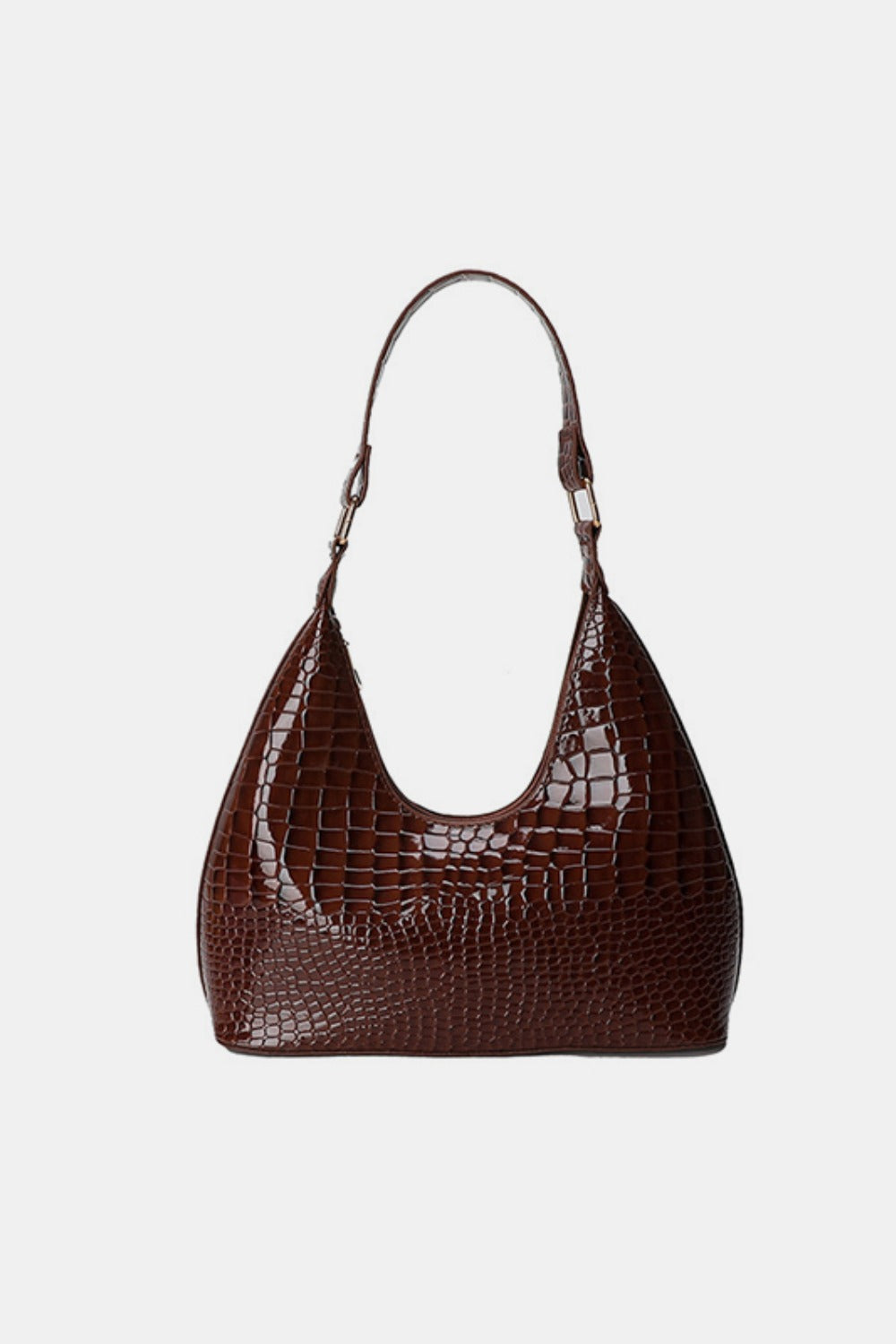 Faux Leather Stone Texture Shoulder Bag