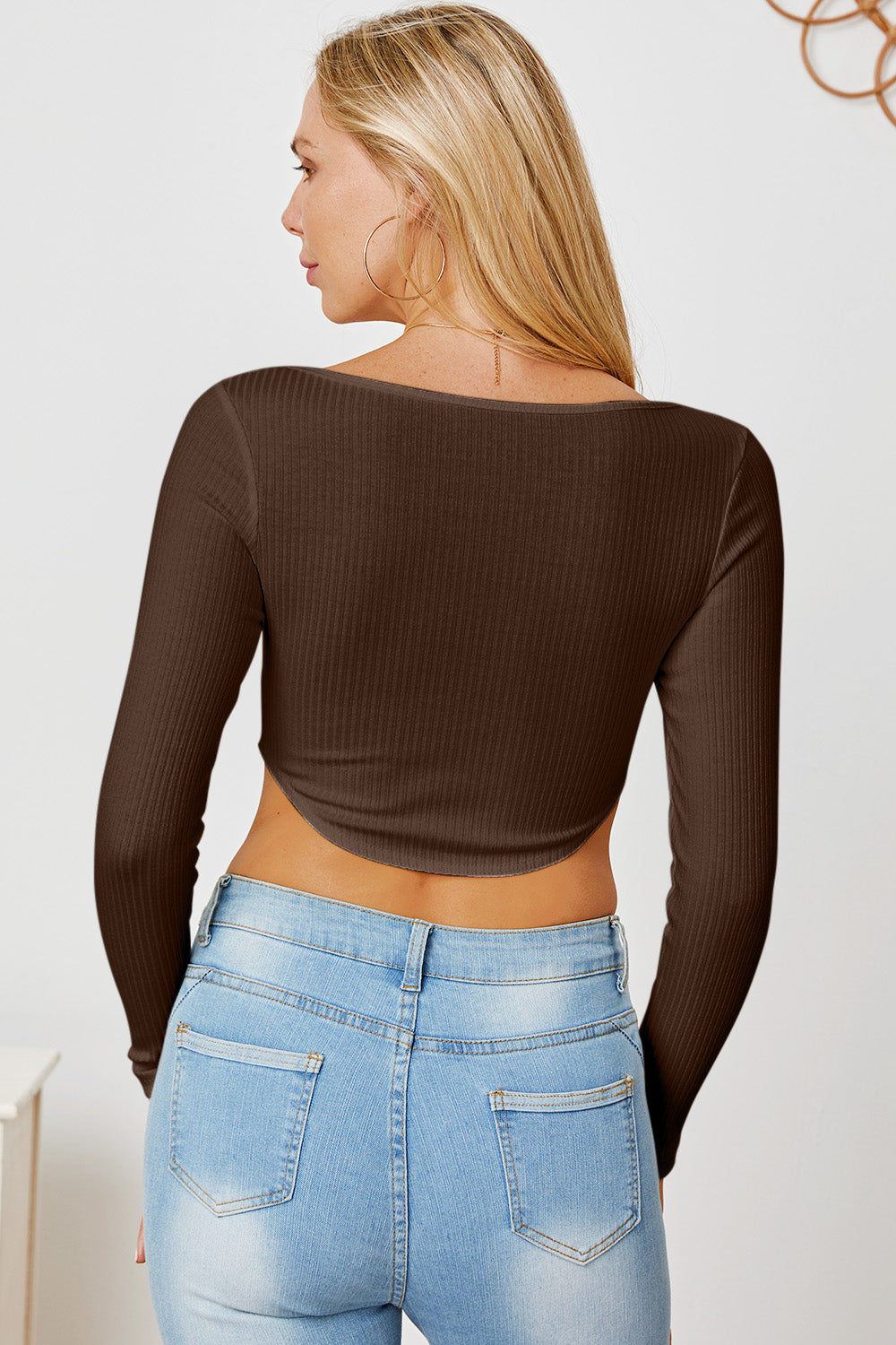 Ribbed Long Sleeve Tee