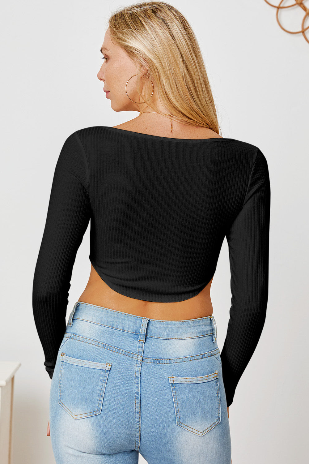 Ribbed Long Sleeve Tee