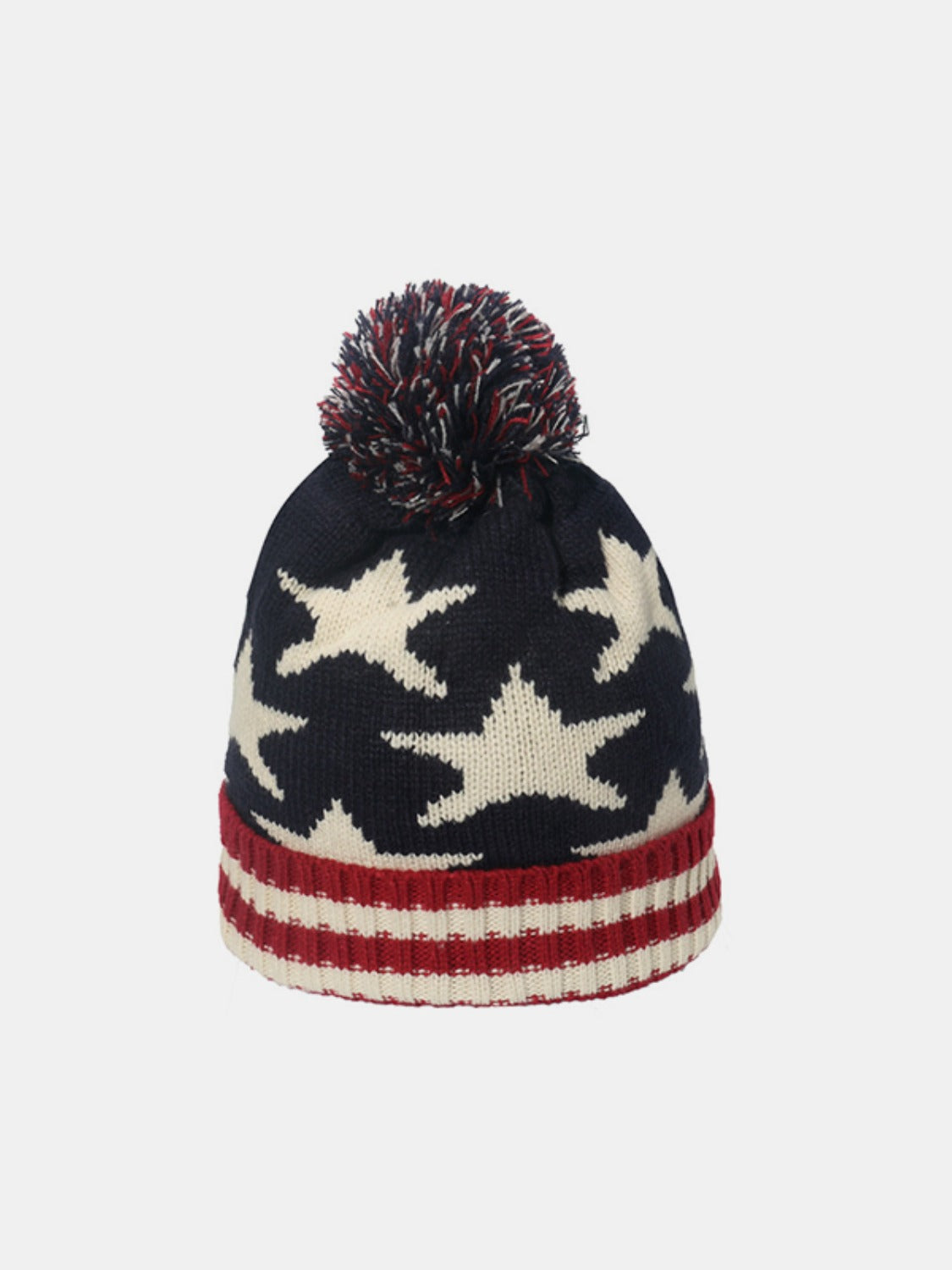 Roll Rim Flag Knit Hat